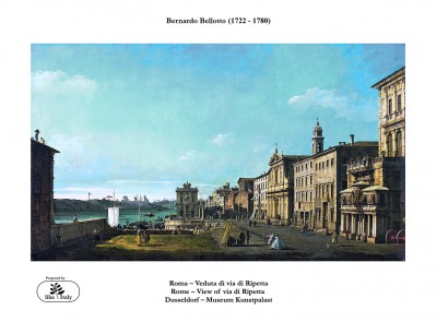 Views of via di Ripetta - Bernando Bellotto