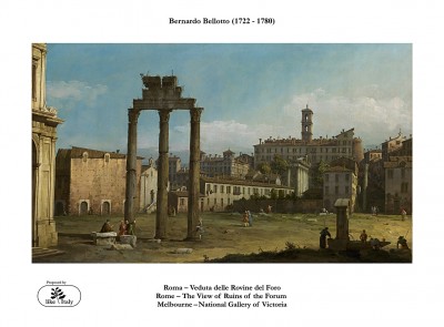 The Views of Ruins of the Forum - Bernando Bellotto