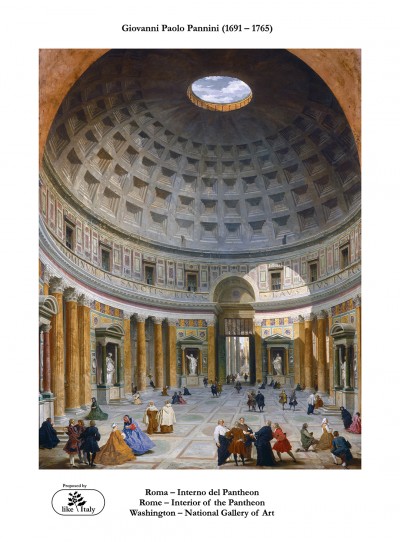 Interior of the Pantheon - Giovanni Paolo Pannini