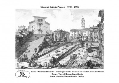 View of Roman Campidoglio - Giovanni Battista Piranesi