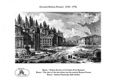 The View of the site where was the ancient Roman Forum - Giovanni Battista Piranesi